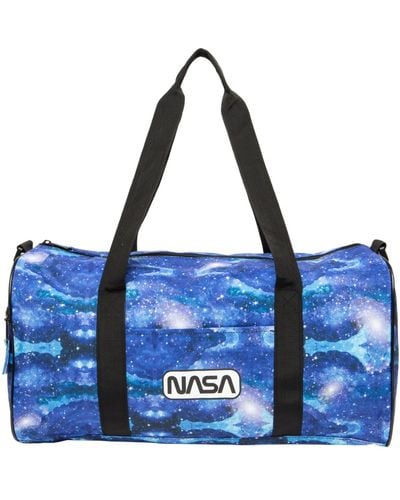 NASA Travel Galactic Basic Duffle Bag - Blue