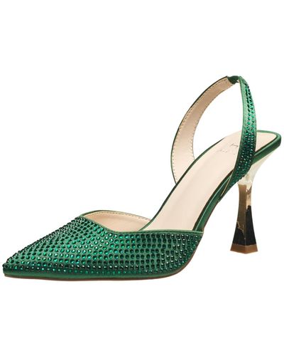 French Connection H Halston Hawaii Embellished Pumps - Green