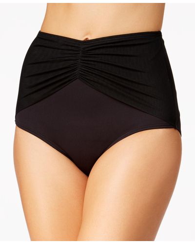 Coco Reef Diva Mesh High-waist Bikini Bottoms - Black