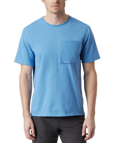 BASS OUTDOOR Short-sleeve Pocket T-shirt - Blue