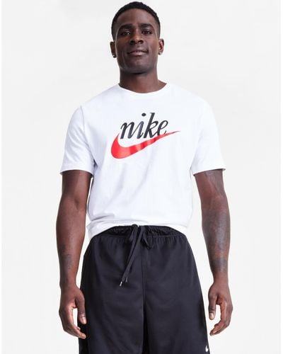 Nike Sportswear Heritage Script Logo Short-sleeve Crewneck T-shirt - White