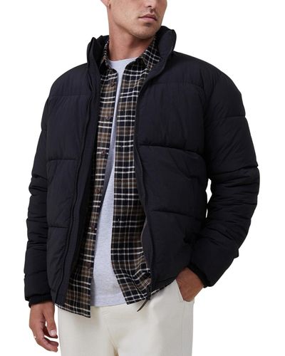 Cotton On Mother Puffer Jacket - Blue