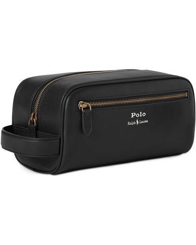 Polo Ralph Lauren Leather Travel Case - Black