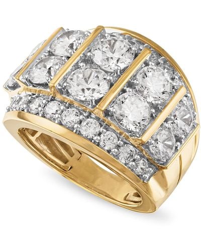 Macy's Diamond Large Cluster Statement Ring (7 Ct. T.w. - Metallic