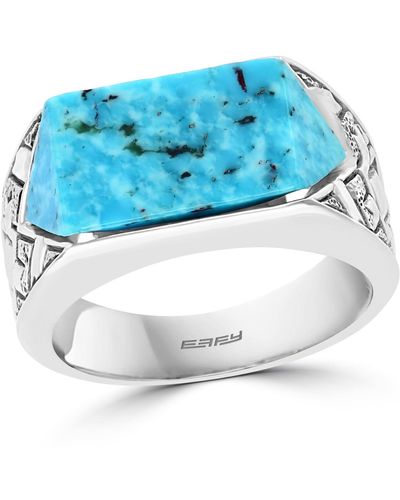 Effy Effy Turquoise Ring - Metallic