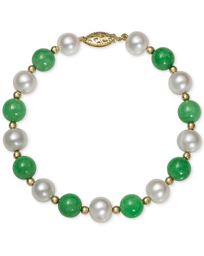Macy's 14k Gold Bracelet - Green