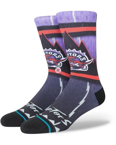 Stance Toronto Raptors Hardwood Classics Fader Collection Crew Socks - Purple
