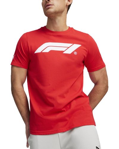 PUMA Regular-fit F1 Logo Graphic T-shirt - Red