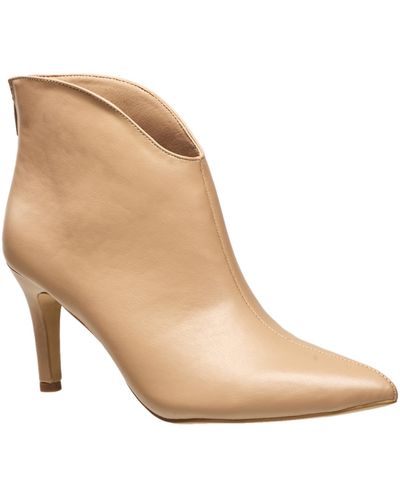 French Connection H Halston Amelia Faux Leather Bootie - Natural
