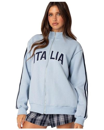 Edikted Italy Sweatshirt - Blue