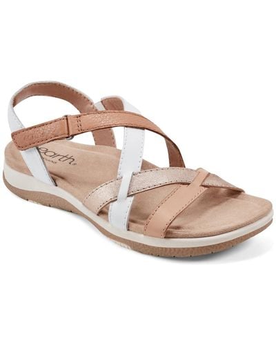 Earth Sterling Strappy Flat Casual Sport Sandals - Pink