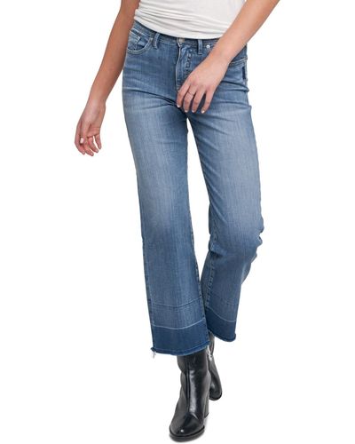 Silver Jeans Co. Lanark High Rise Crop Wide-leg Jeans - Blue