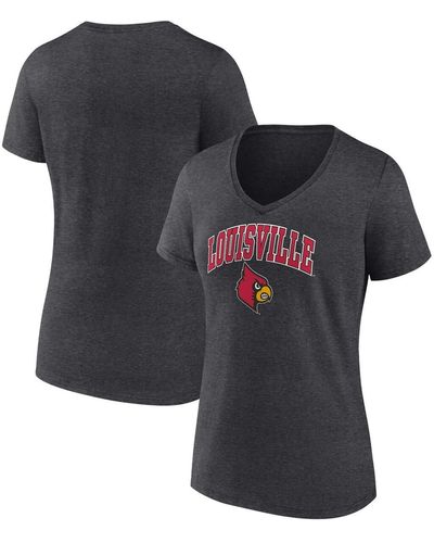 Fanatics Louisville Cardinals Evergreen Campus V-neck T-shirt - Blue
