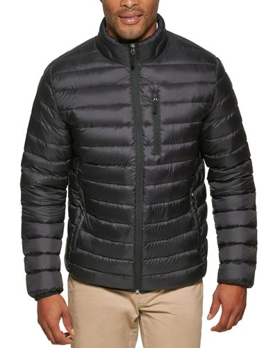 Club Room Down Packable Quilted Puffer Jacket - Black