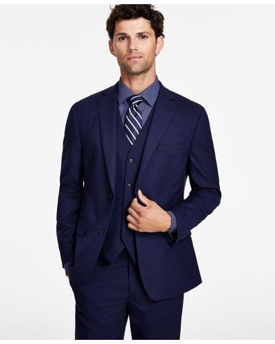 Alfani Slim-fit Stretch Solid Suit Jacket - Blue