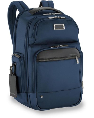 Briggs & Riley @work Medium Cargo Backpack - Blue