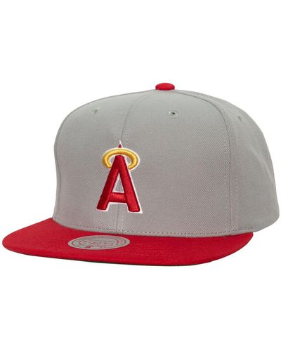 Mitchell & Ness California Angels 1989-1992 Cooperstown Collection Away Snapback Hat - Gray