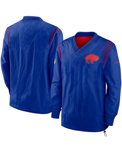Nike Buffalo Bills Sideline Team Id Reversible Pullover Windshirt - Blue