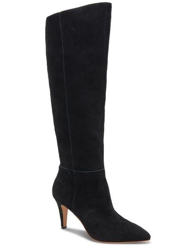 Dolce Vita Haze Pointed-toe Kitten-heel Dress Boots - Black