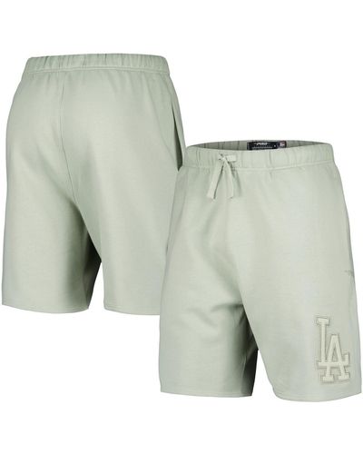 Pro Standard Los Angeles Dodgers Neutral Fleece Shorts - Green