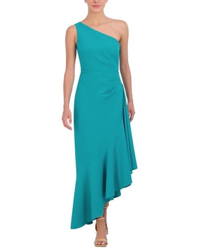Eliza J Asymmetrical One-shoulder Dress - Blue