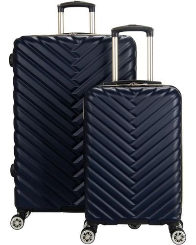 Kenneth Cole Madison Square 2-pc. Chevron Expandable luggage Set - Blue