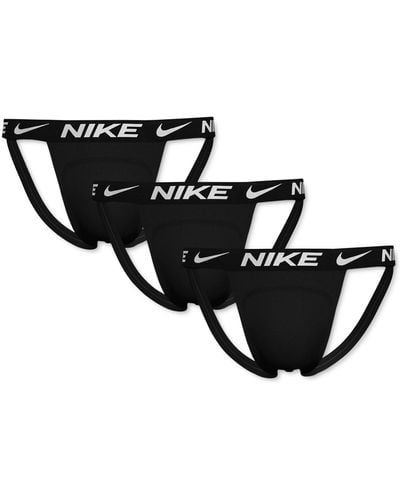 Nike 3 Pk. Essential Dri-fit Micro Jock Straps - Black