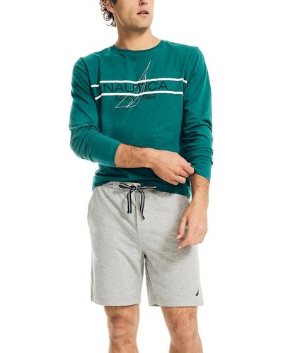 Nautica Knit Pajama Shorts - Gray
