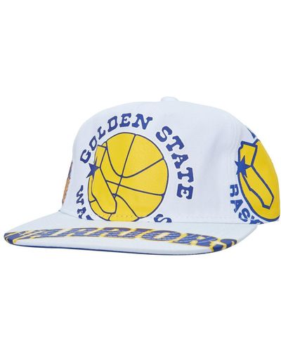 Mitchell & Ness Golden State Warriors Hardwood Classics In Your Face Deadstock Snapback Hat - White