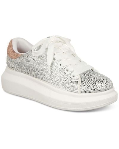 INC International Concepts Neela Lace-up Low-top Sneakers - White
