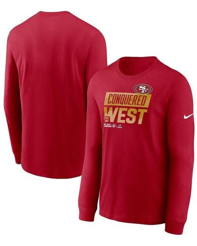 Nike /scarlet San Francisco 49ers Rewind 3/4-sleeve T-shirt At