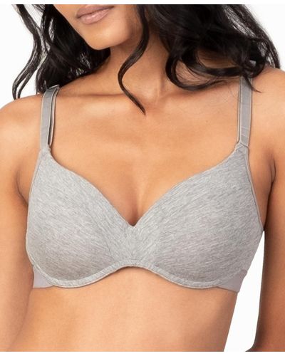 Lively The All Day No Wire Push Up Bra - Gray