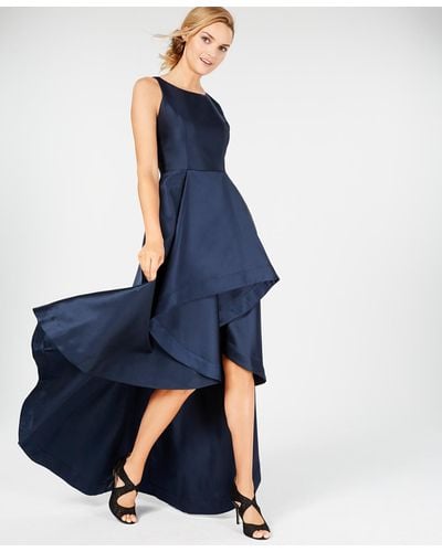 Adrianna Papell High-low Mikado Gown - Blue