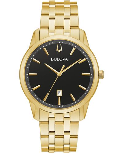 Bulova Classic Sutton Stainless Steel Bracelet Watch 40mm - Metallic