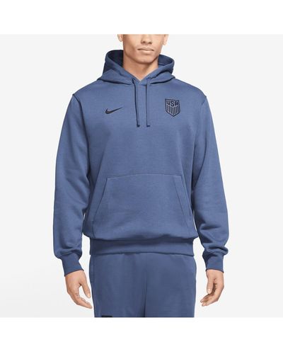 Nike Usmnt Nsw Club Fleece Pullover Hoodie - Blue