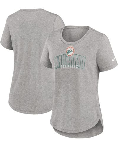 Nike Miami Dolphins Fashion Tri-blend T-shirt - Gray