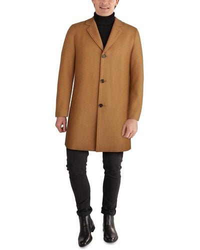 Cole Haan Melton Classic-fit Topcoat - Natural