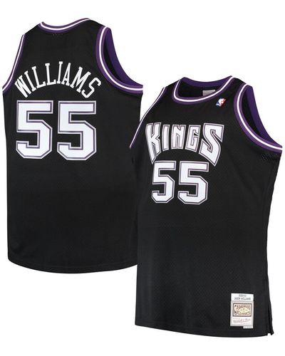 Mitchell & Ness Jason Williams Sacramento Kings Big And Tall 2000-01 Hardwood Classics Swingman Jersey - Black