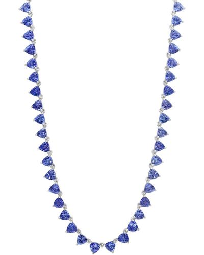 Effy Effy Trillion 18" Collar Necklace (19-3/4 Ct. T.w. - Blue