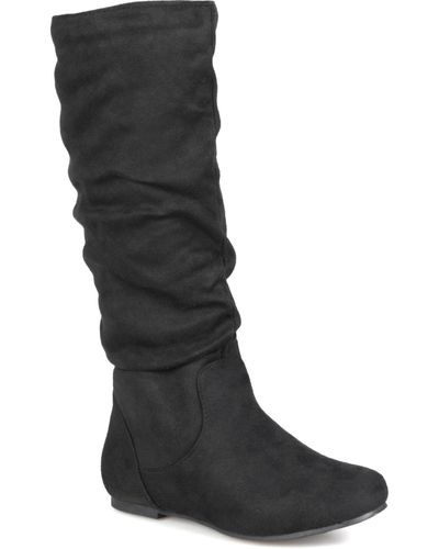 Journee Collection Wide Calf Rebecca-02 Boot - Black