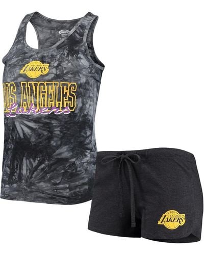 Concepts Sport Los Angeles Lakers Billboard Tank Top And Shorts Sleep Set - Blue