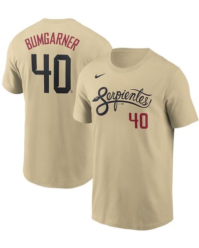 Nike Madison Bumgarner Arizona Diamondbacks City Connect Name And Number T-shirt - Metallic