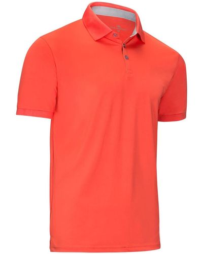 Mio Marino Designer Golf Polo Shirt - Red