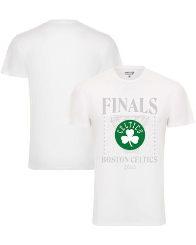 Sportiqe Boston Celtics 2022 Nba Finals Stacked Hoop Bingham T-shirt - White