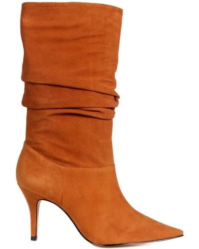 Paula Torres Shoes Carmel Pointed-toe Dress Boots - Brown