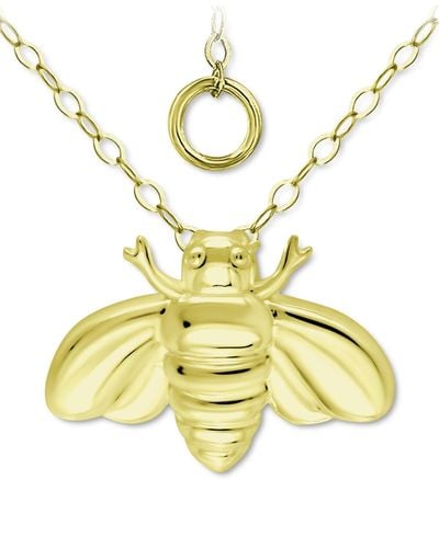 Giani Bernini Bee Pendant Necklace - Metallic