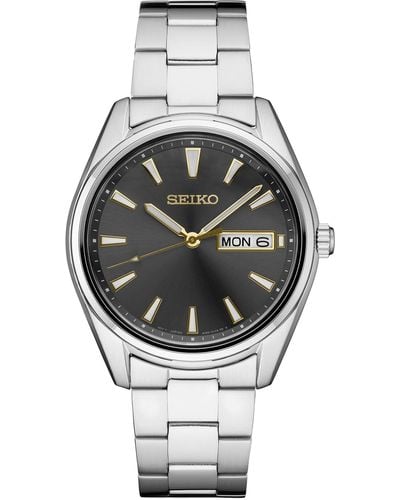 Seiko Essential Stainless Steel Bracelet Watch 40.2mm - Gray