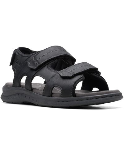 Clarks Walkford Casual Walk Sandals - Black