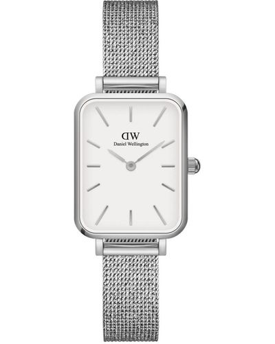 Daniel Wellington Quadro Sterling -tone Stainless Steel Watch 20 X 26mm - White