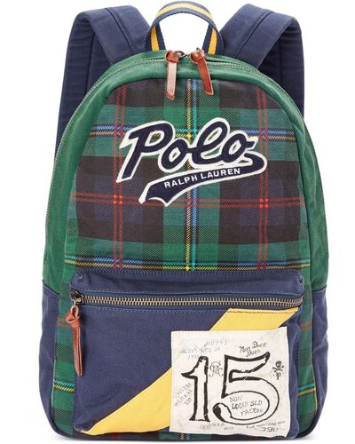 Polo Ralph Lauren Tartan Cotton Canvas Backpack - Multicolor